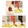 Bottiglia Spremi Salsa da 350 ml con Cinque Fori in Plastica Bottiglia Ketchup Dispenser Salsa Miele