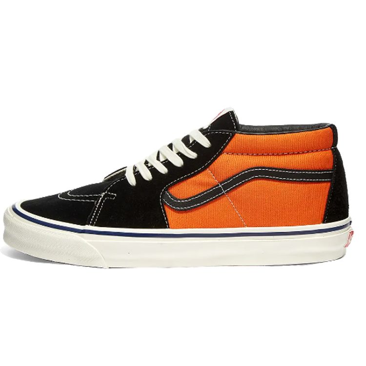 

Кроссовки унисекс Vans OG Sk8-Mid LX Exuberance Оранжево-черный VN0A4BVCXDV
