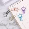 2Sets Hollowed Out Design Metal Binder Clip Long Tail Clips Office Hand Book Folder Paper Organizer Stationery Fish Clip