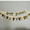 1 Stück Happy Birthday Zugflaggenbanner Lichterkette Baby's erster Geburtstag Party Hintergrund Wand Szene Layout Lichter Zugblumen
