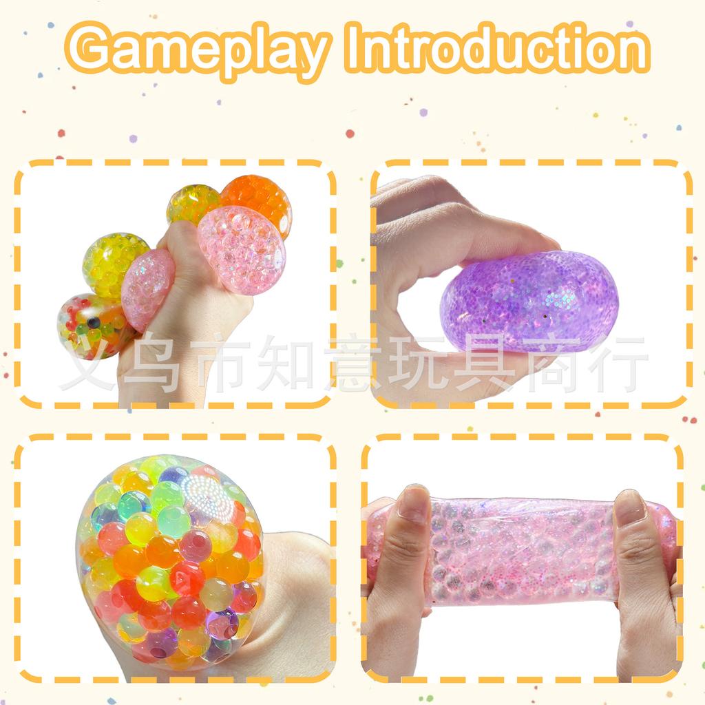 Bolas Antiestrés Blanditas de Empanadilla de Colores Juguetes Sensoriales Fidget Comida de Simulación Juguete para Apretar Color Aleatorio