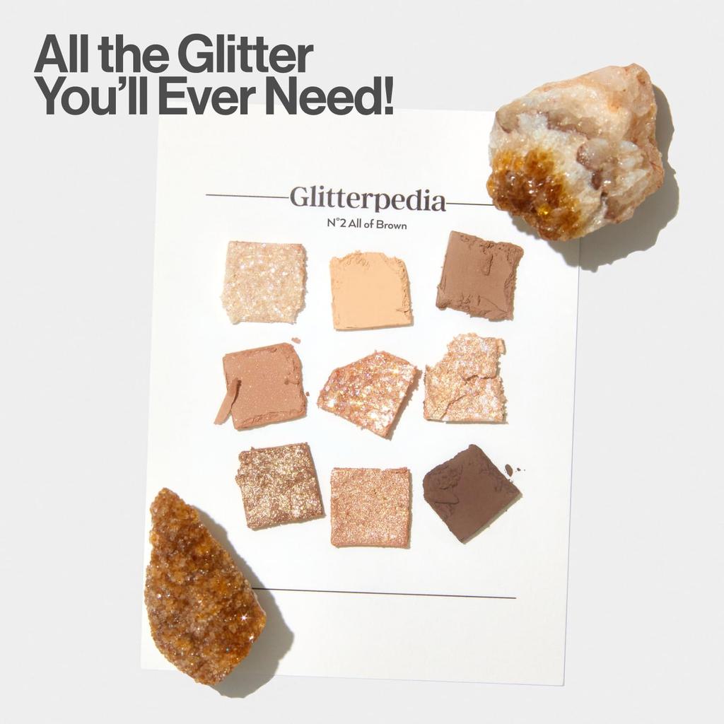 Unleashia Glitterpedia Eyeshadow 2 All of Brown Glitterpedia Eye Palette Palette Eye Makeup Point Makeup Vegan Cosmetics Korean Cosmetics [UNLEASHIA]