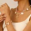 Set Collana e Bracciale Estivo Bohemien con Stella Marina, Conchiglia e Perle