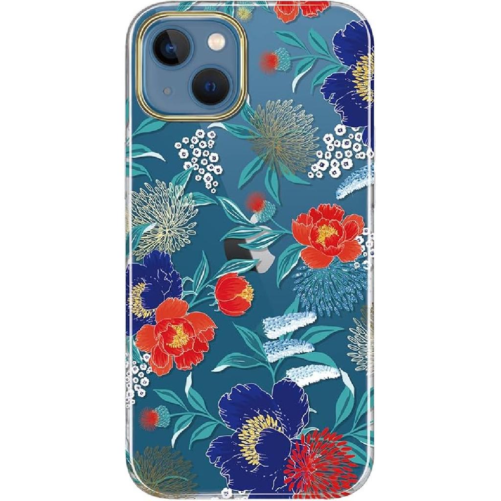 BAISRKE Compatible with iPhone 13 Case,Clear Case with Marble,for Girly Women,Shockproof Marble Pattern Hard Back Cover for iPhone 13 Case 6.1 inch