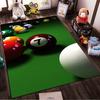 Colorful Billiard Balls On Green Surface. Non-slip Rug Suitable for Living Room and Bedroom Sofas Sofas.