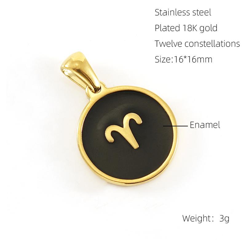 

Новое 18-каратное ожерелье в виде капли масла с изображением созвездия, французского темперамента, универсальное и популярное для поездок на работу