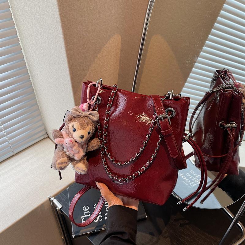 Popular small bags women's summer versatile new simple chain shoulder messenger bag bucket bag