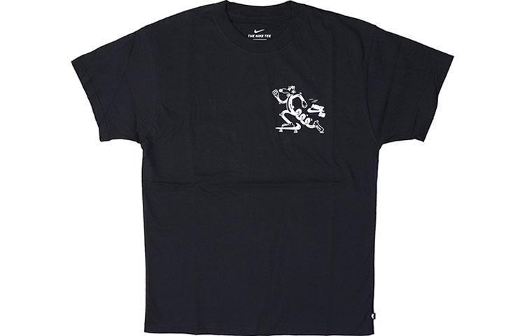 

Nike T Shirts Men s Black Crew Neck Moderate Straight Fit CW5407-010 L