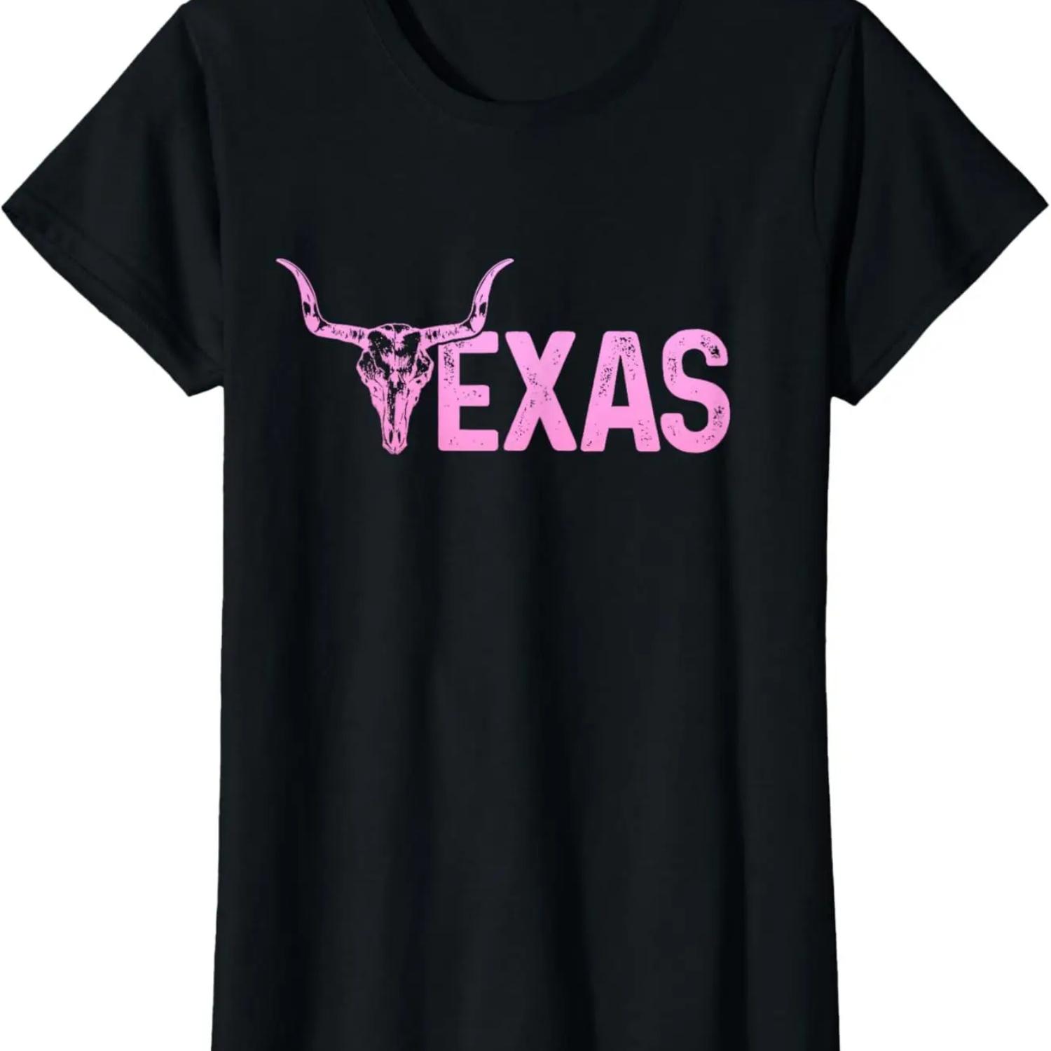 Everything Is Bigger In Texas Texans America United States T-Shirt S чёрный