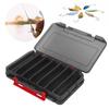 Multifunction PVC Double Layer Lure Tool Storage Box Fishing Bait Accessory GrayLure Box