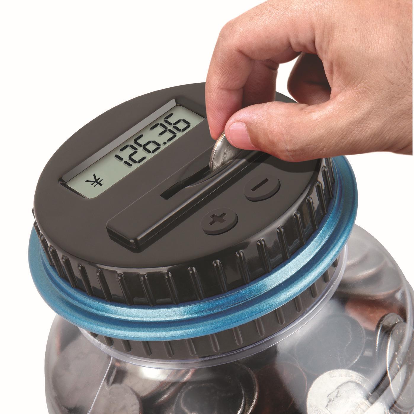 Extra Large Smart Coin Counting Piggy Bank for Euro, Dollar, RMB RMB