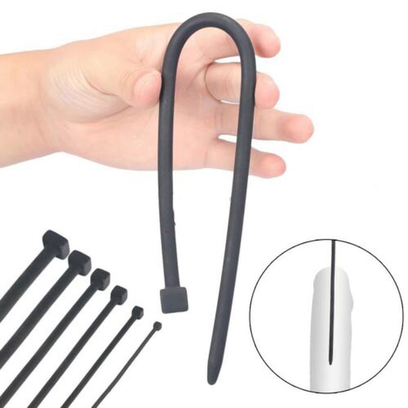 1 Stück Weiches Silikon Urethralsound Pilzkopf Keuschheitsgerät Urethrale Dilatatoren Penis Plug Dehnung Männliche Katheterröhrchen