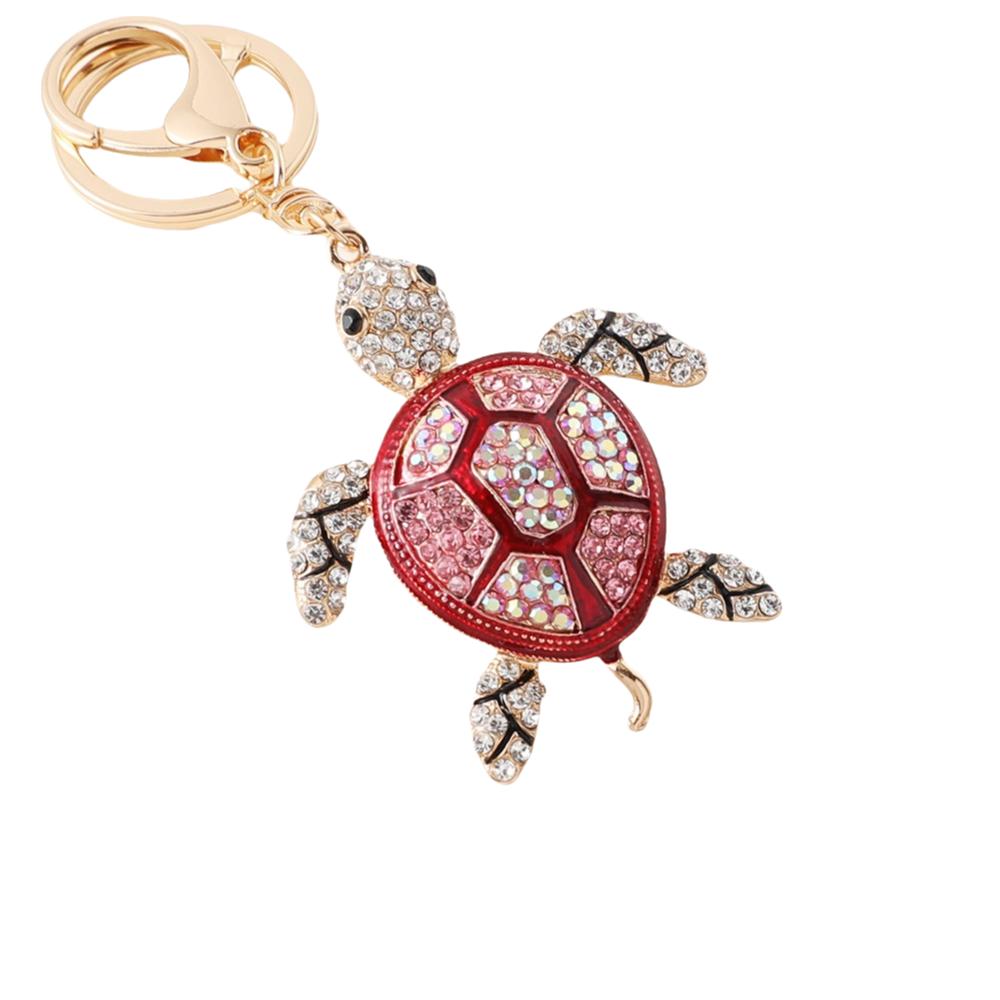 Good Fortune Turtle Keychain Colorful Hanging Pendant Exquisite Key Ring Holder  Car Key Pendant