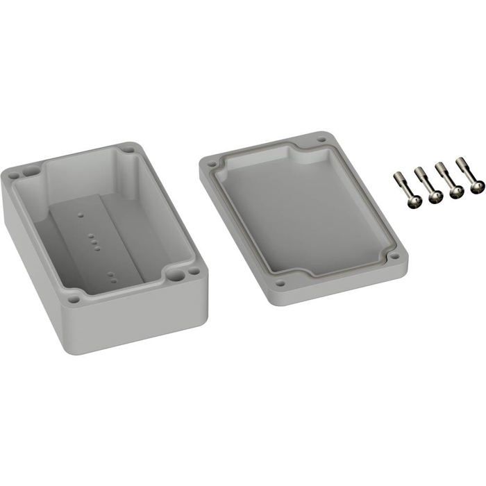TRU COMPONENTS TC-9065440 Boîtier d'extérieur 98 x 64 x 36.4 Polycarbonate gris clair (RAL 7035) 1 pc(s)
