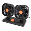 Car Fan Dual Head USB Fan Quiet 12V 24V Portable Auto Cooling Fan for Vehicles Home Bedroom Use