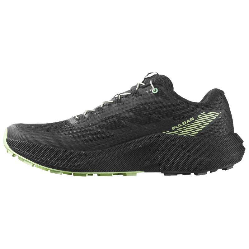 SALOMON Running Shoes Men's Black Green Sneakers 478878