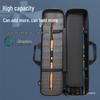 Compact ABS Hard Shell Fishing Rod Bag - Lightweight & Portable for Ice, Sea, Stream, and Raft Fishing