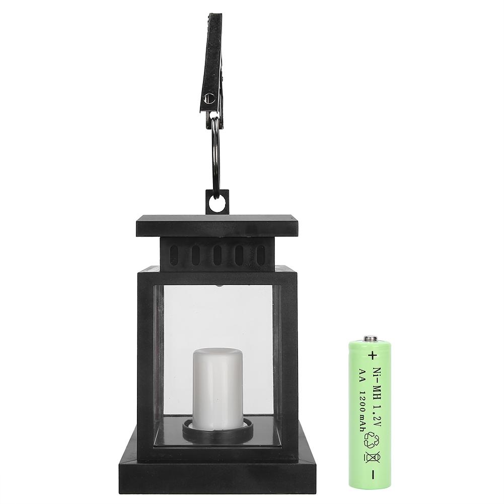 Solar Power Hanging Simulation LED Candle Light for Outdoor Garden Courtyard Decoration