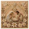 Nativity Scene Religious Pearl Painting Kit Sparkle Halloween Beaded Craft Set  Beginner