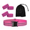 Men's and Women's Elastic Reflective Wristbands for Running Cycling High Visibility and Night Safety Adjustable Reflective Belts