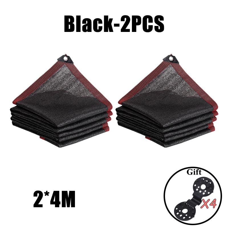 Black Shade Cloth Sunblock Mesh Cover Taped Edge With Grommets, Sun Net For Pergola, Plants Greenhouse, Gardens, Patio, Canopy