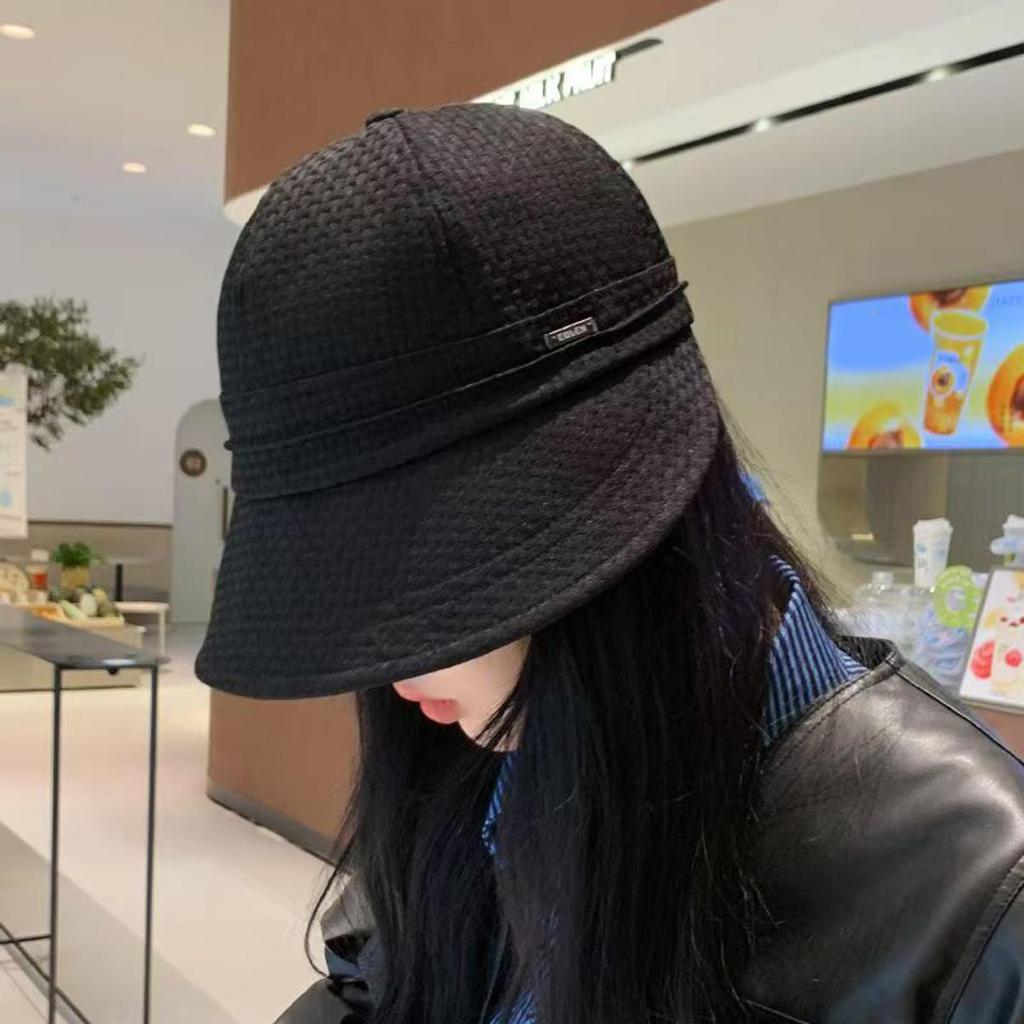 Women's Foldable Sunhat Summer Outdoor Beach Fisherman Hat Sunscreen UV Protection Cap Adjustable Polyester Wide Brim Buckle Cap