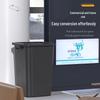 Large Capacity Square Trash Can with Lid