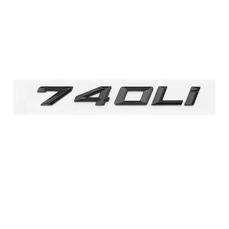 New Badge BMW ABS Car Label 7 Series Black and Silver 730 Tail 735 740 750 760 Digital M Label New GT Car Label Modification. pdcr06
