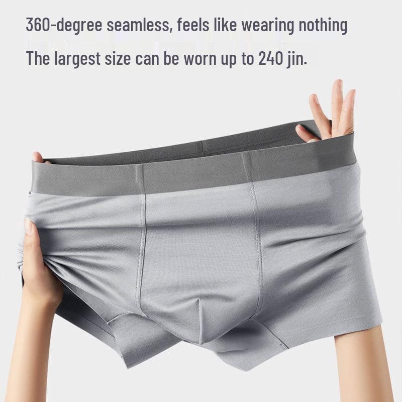 2026 Herren Antibakterielle Modal Boxershorts – Bequem, Atmungsaktiv, Große Größen, Vier-Ecken-Design.