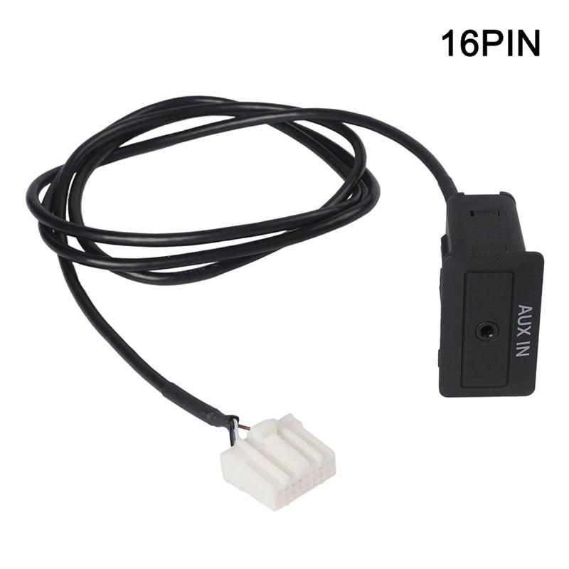TD74-66-DFX 16 Pin Car Audio Interface For Mazda CX-9 2006-2012 For Mazda 3 2009-2012 AUX Adapter Stereo Adaptor Socket