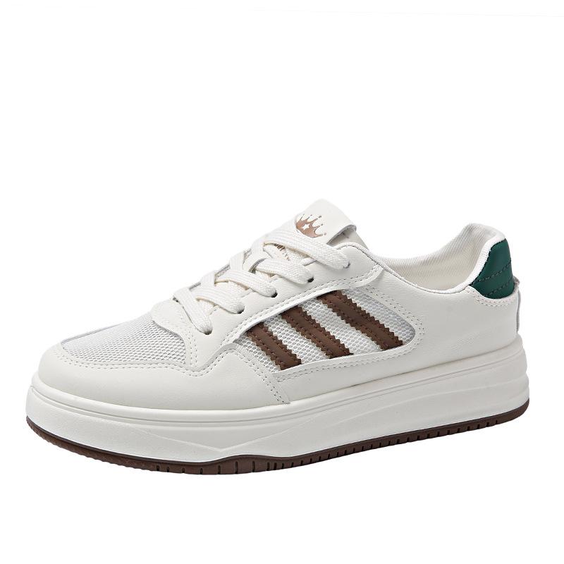 

Туфли белые на толстой подошве женские универсальные увеличивающие рост студенческие туфли для скейтбординга одинарные туфли спортивная обувь 40