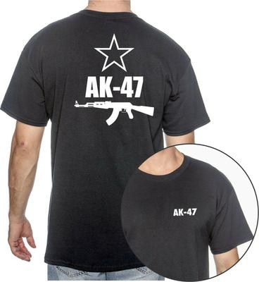 Kalashnikov AK47 Assault Rifle TShirt 100 Cotton ONeck Summer Short Sleeve Casual Mens Tshirt Size S3XL