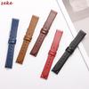 Ultra-dünnes Kalbsleder Uhrenarmband 10mm 12mm 14mm 16mm Uhrenband Damen Universell Schlank Weich Handgelenk Armband Gürtel mit Dornschließe