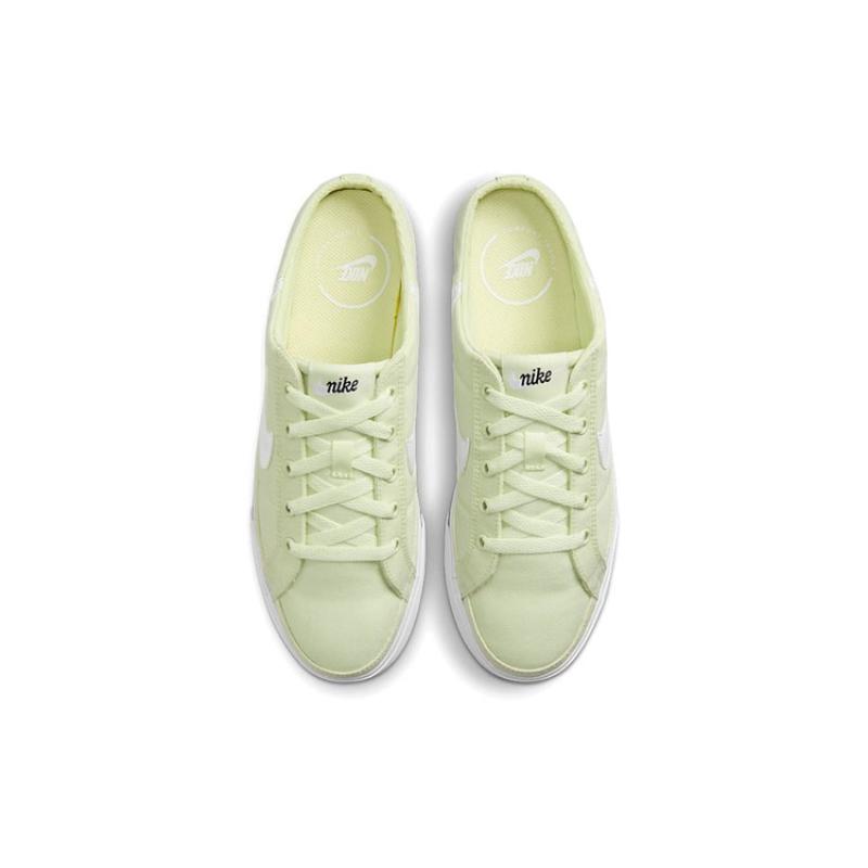 Nike Court Legacy Mule Slip Resistant Cushioning Wear Resistant Breathable Low Top Skateboard Shoes Women's Light Green  Sneakers  DB3970-301