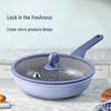 Chuidahuang 28CM Antihaft-Mikrodruck-Wok mit Deckel