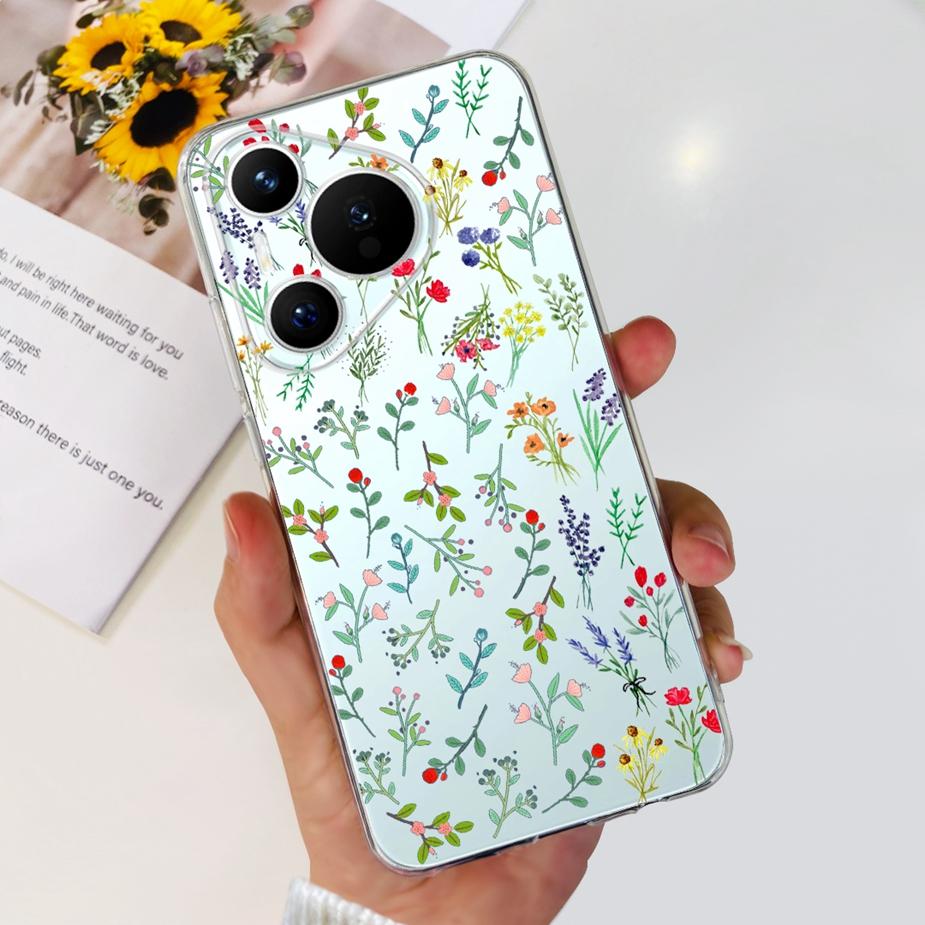 For Huawei Pura 70 Pro Plus Case Stylish Painted Cover Clear Silicone Phone Cases For Huawei Pura 70 Pro Pura70 Pro+ Soft Fundas
