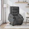 Electric Massage Recliner with Rising Function Dark Grey Fabric