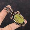 Copper Ruby Zoisite Pendant Copper Wire Wrapped Jewelry Real Gemstone Pendant Handmade Jewelry Copper Pendant Wire Wrapped Pendant For Gift