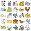Original Happy Farm Graffiti Stickers: 50 Cute Hand-Painted Animal Designs for Phones, Cups & Tablets