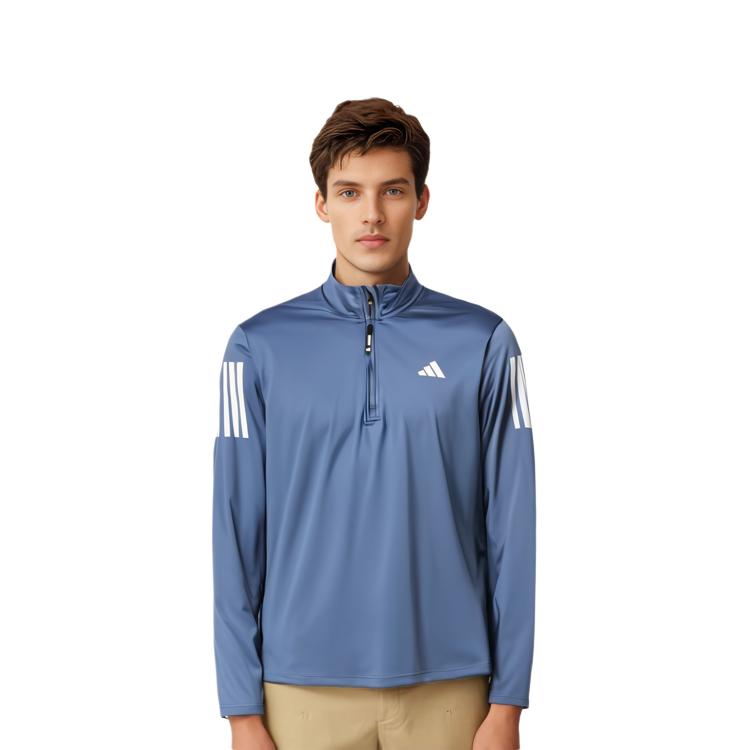 Adidas Own The Run Half-Zip Jacket Retro Sports Jacket Men Jackets Blue IN0453