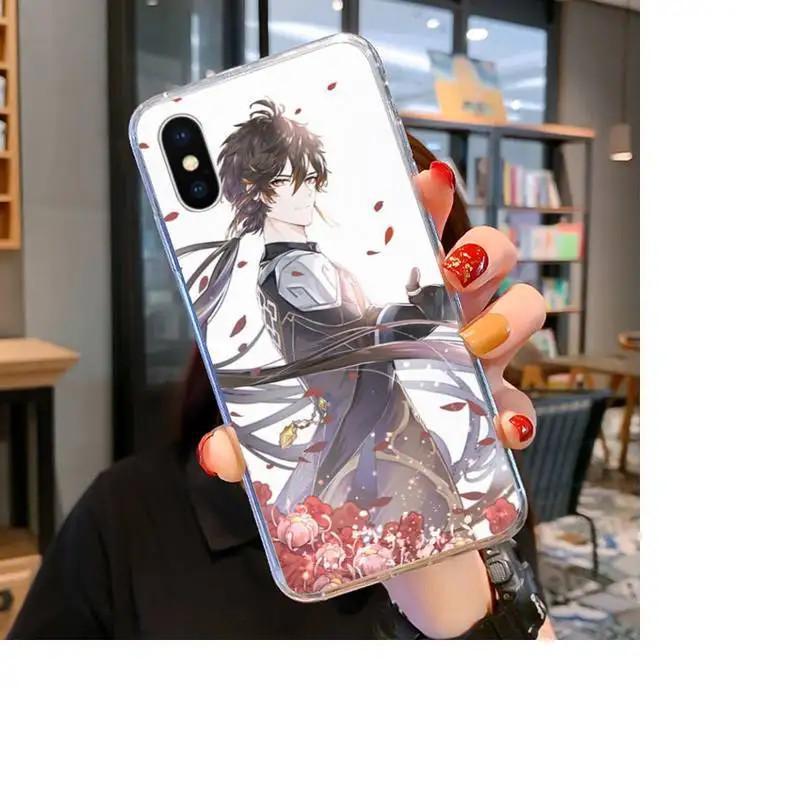 

Чехол для мобильного телефона Apple IPhone15 Pro, чехол для мобильного телефона Zhongli Yuanshen Impact, окрашенный, устойчивый к падениям, Huawei устойчивый к падениям iPhone 16 Plus