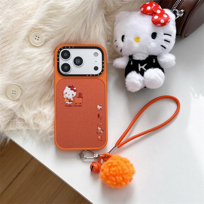 Premium 3D Beaded Hello Kitty Case for iPhone 17/16 Pro Max/15/14