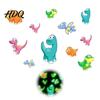 DIY Dinosaur Scene for Bedroom Wall Luminous Cartoon Sticker Self-Adhesive Decorative Waterproof PVC Murals Windows Decals Kids Room Nursery