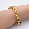 Gold-Plated Titanium Steel Phoenix Bracelet - Fashionable High-End Hip Hop Style for Women