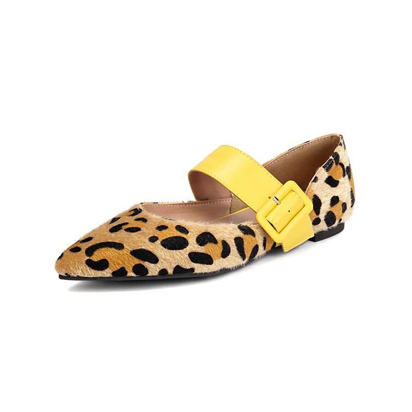 

Meotina Женские туфли Мэри Джейн с острым носком и пряжкой, разноцветные перчатки, лаконичные женские модные туфли весна-осень, желтый цвет 43 35 жёлтый