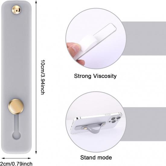 2Pcs Phone Loop Finger Holder, Silicone Phone Grip Phone Finger Strap Stand Universal Portable Finger Kickstand for Most Smartphones