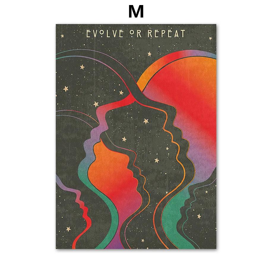 Psychedelic Eye Mushroom Rock Band Retro Boho Wandkunst Nordic Poster Leinwand Malerei Drucke Wandbilder für Wohnzimmer Dekor