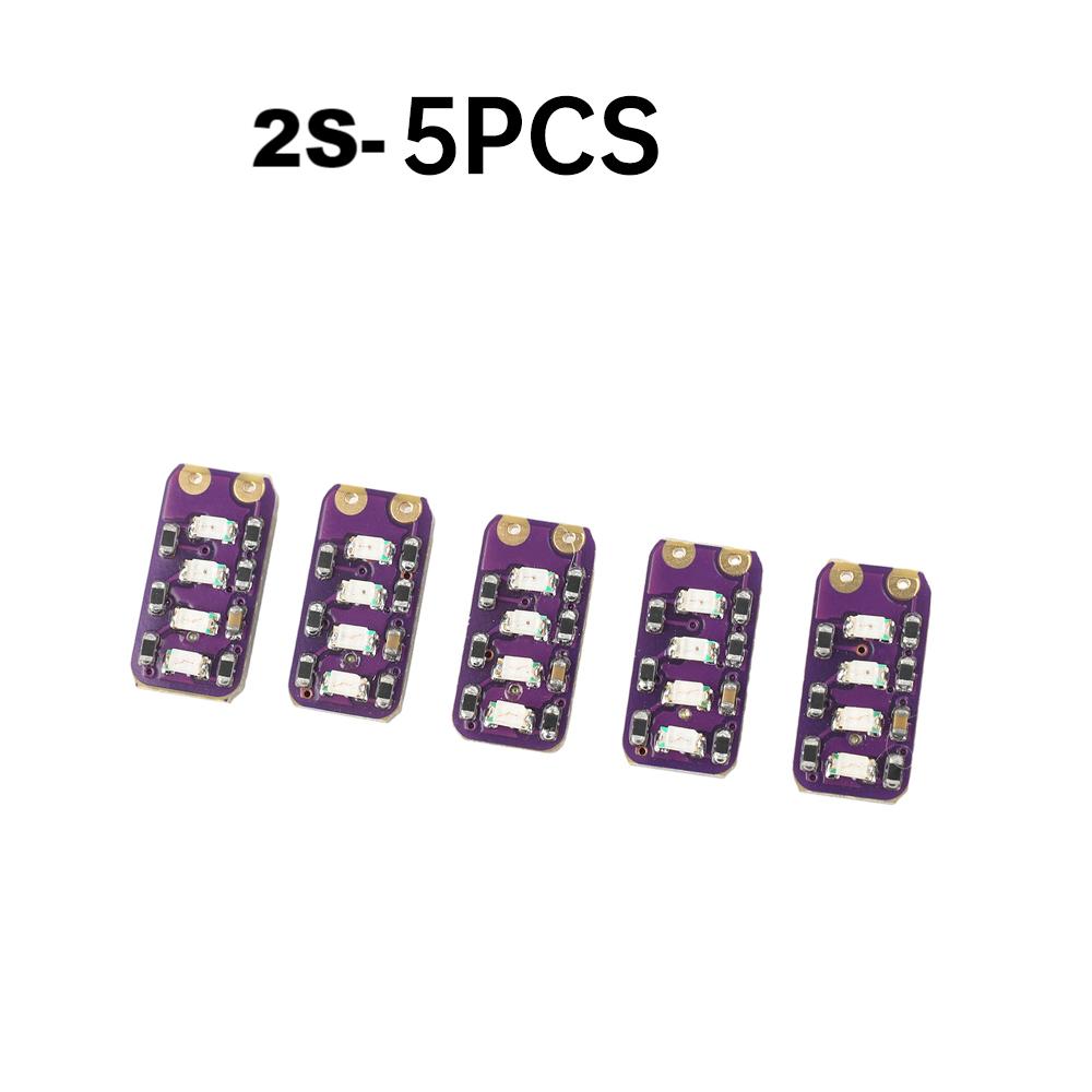 3.7V-4.2V 4-Channel Battery Metering Module 1S/2S High Precision Li-ion/LiPo Power Indicator LED Display Mini Battery Tester