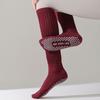 1 Pair Women Winter Yoga Socks Compression Yoga Socks Silicone Bottom Long-tube High Elasticity Wrapping Anti-slip Socks Warmth Stockings