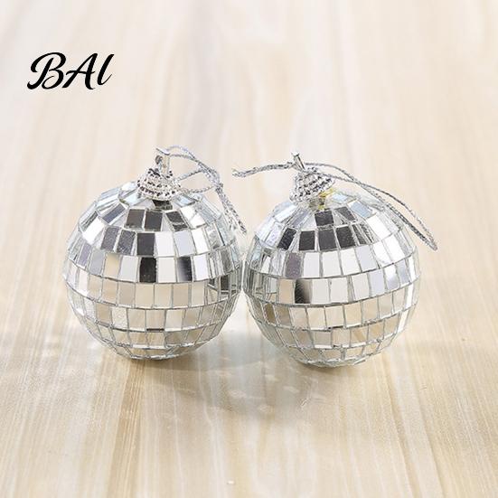 Hanging Disco Ball for Classroom Atmosphere 6 Pcs Mini Silver Balls, Mirror Ornaments, Reflective Small Ornaments Gift Ideas Decoration with